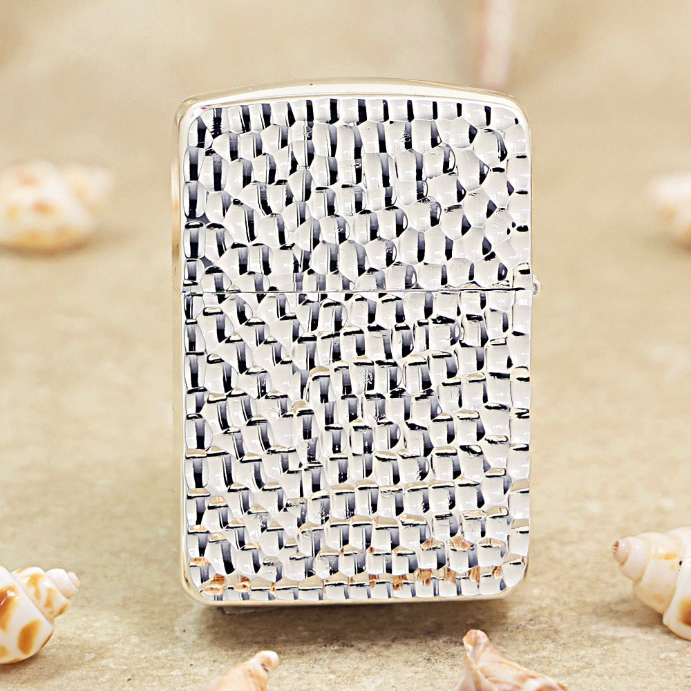 Zippo Silver-Plated 'Meteor Crater' 1941-DS84