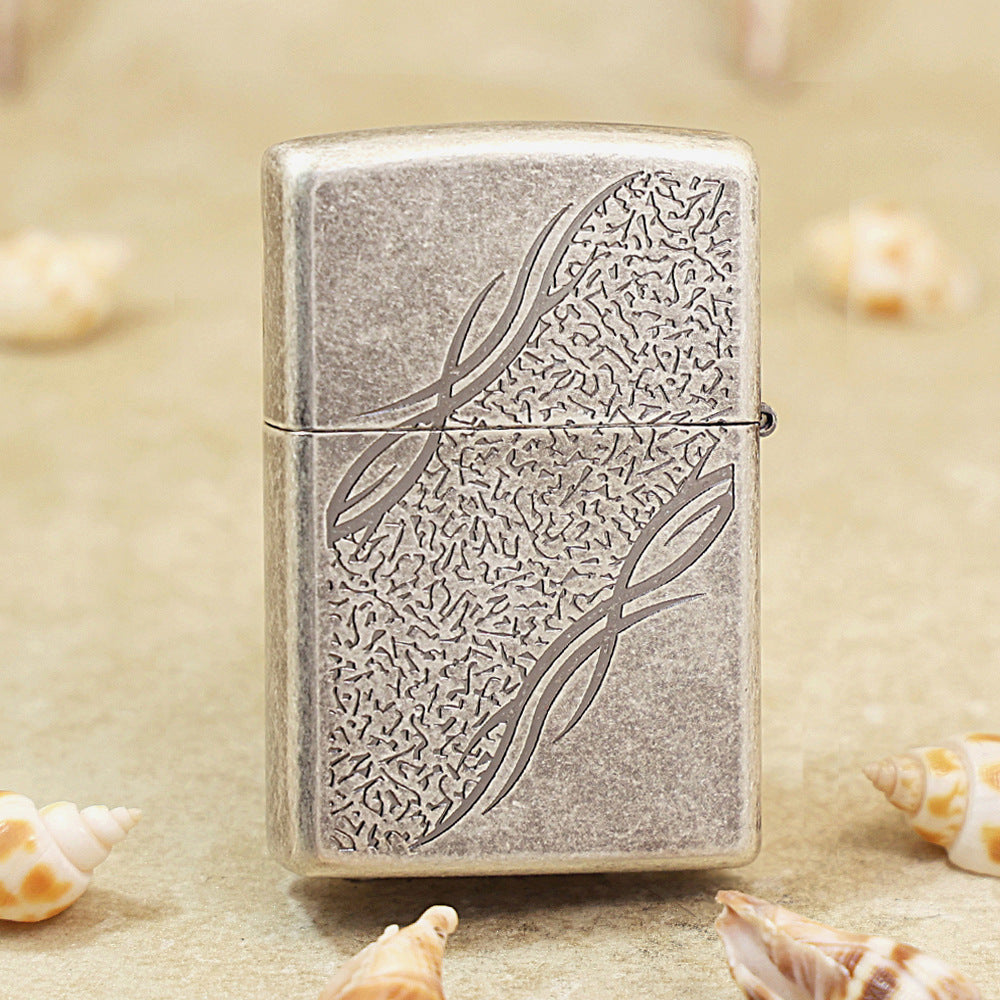 Zippo Tribal Logo Antique Silver - KR09