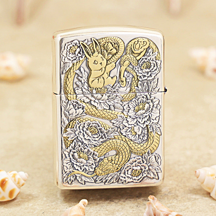 Zippo Two-Tone 'Five Coins & Spirit Serpent' 168-DS88