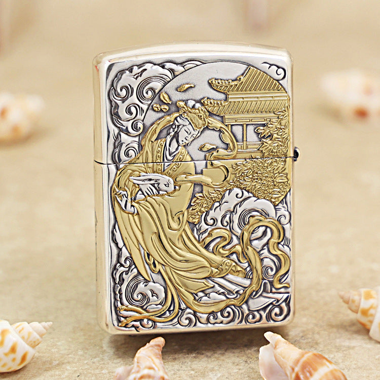 Zippo Zhu Bajie (Pigsy) Exorcising Demons Two-Tone Deep Carve - DS112