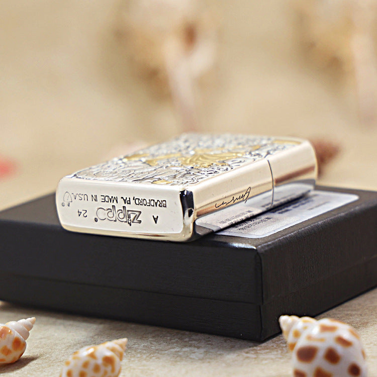 Zippo Zhu Bajie (Pigsy) Exorcising Demons Two-Tone Deep Carve - DS112